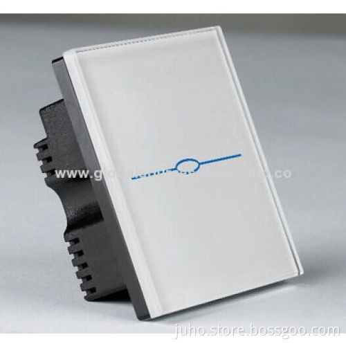 1-gang Intelligent Touch and Light Switch with LED Indicator, EU Touch Wall Switch